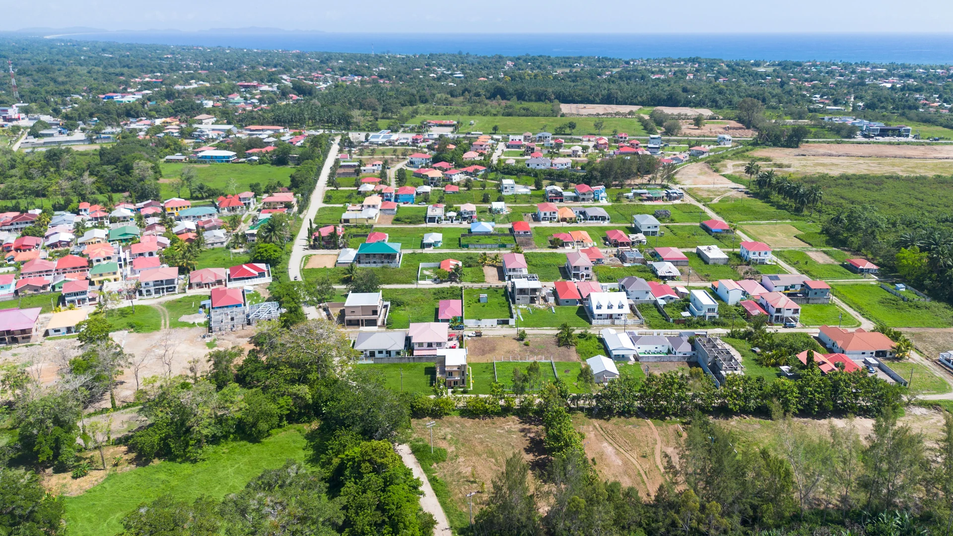 Vista aérea de Residencial Jardines del Caribe