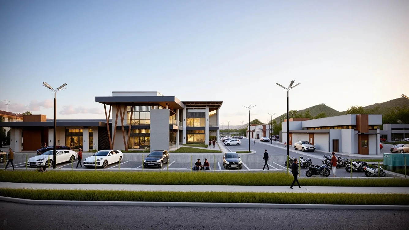 Render de Plaza 1804 en Distrito Sur